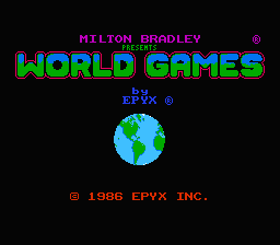World Games title screenshot